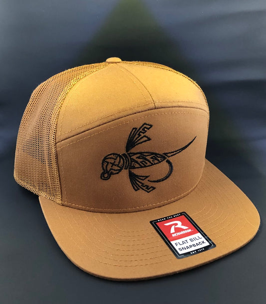 NMaktima Fly Fishing Embroidered Life Force Nymph Seven Panel Trucker