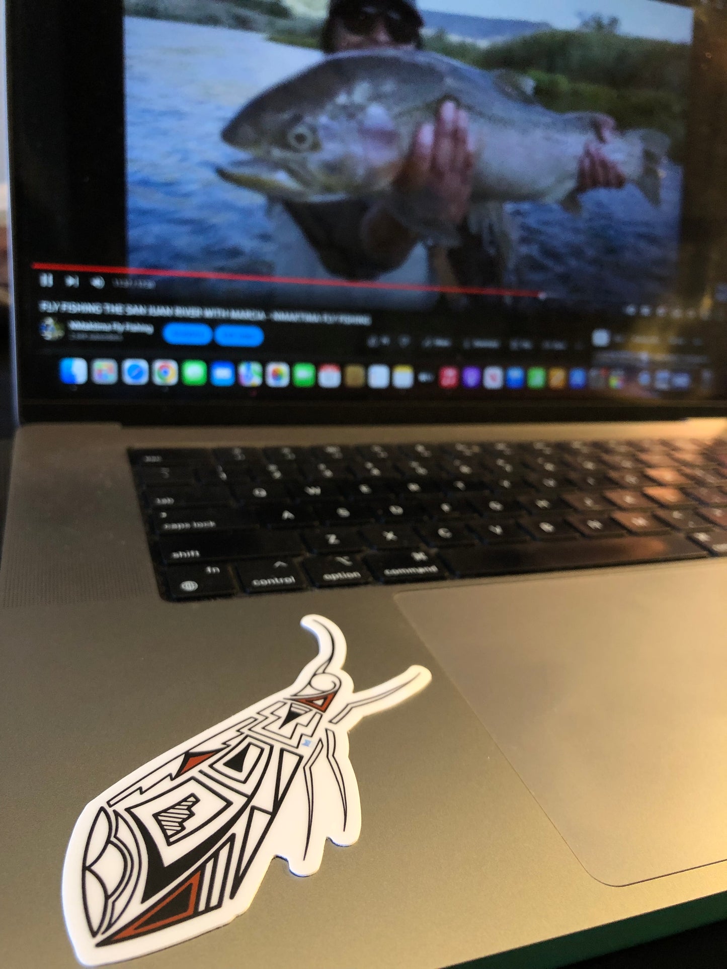 Caddis Sticker - Pueblo Pottery Design