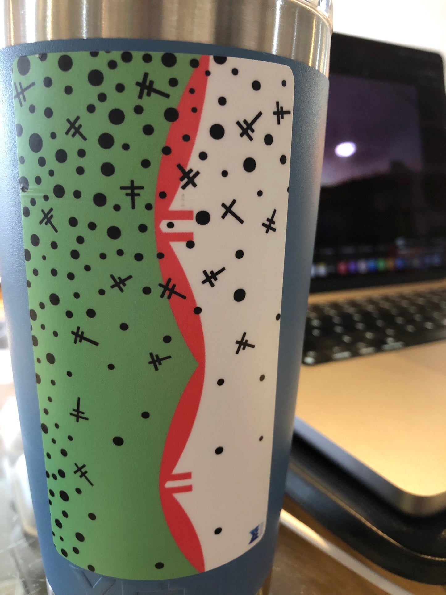 Rainbow Trout Sticker - Pueblo Motiff