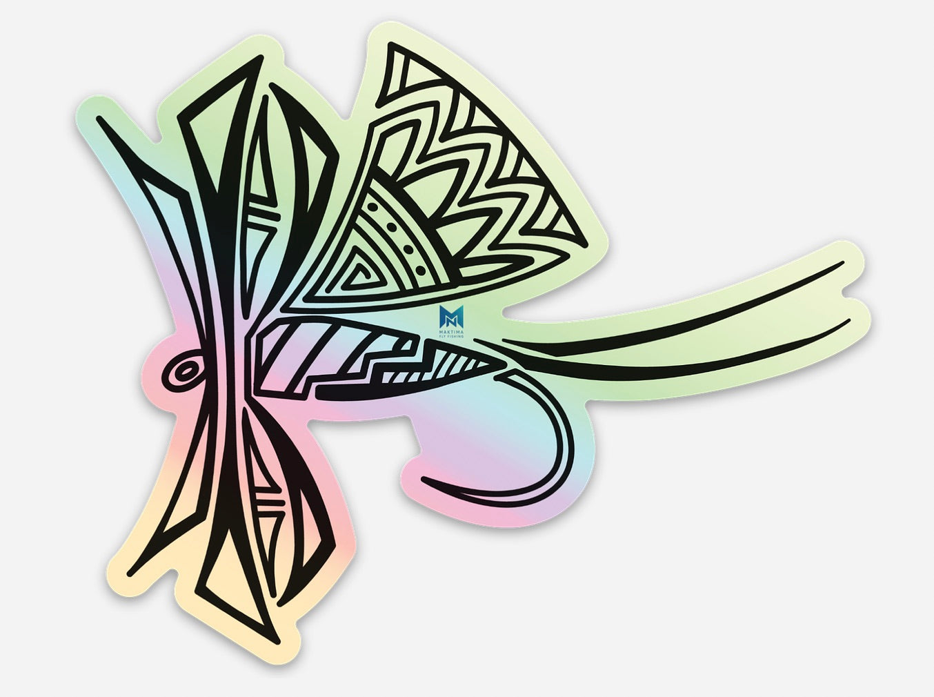 Feather Plume Mayfly Sticker