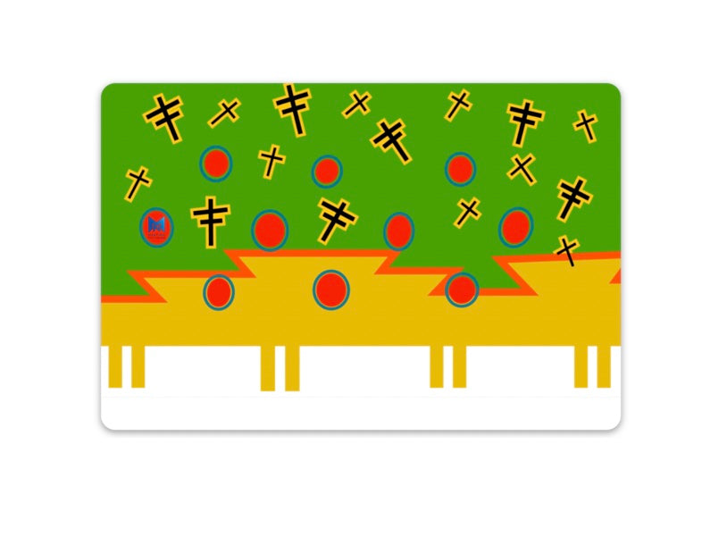 Brown Trout Sticker - Pueblo Motiff